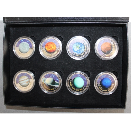 357 - Boxed The Planets Of Our Solar System Commemorative Collection  Certificate Of Authenticity 105