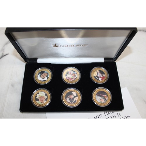 360 - Jubilee Mint The Life And Times Of Queen Elizabeth II Commemorative Collection Boxed