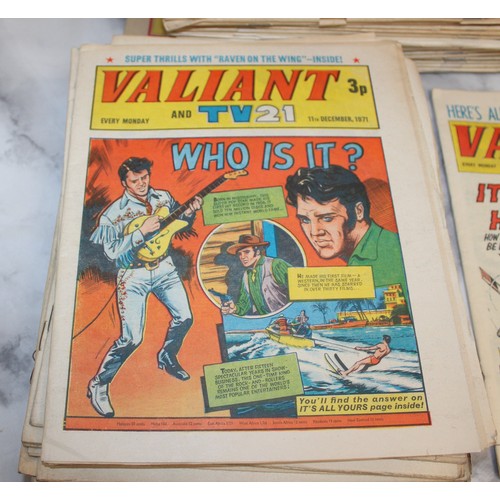 66 - A Large Quantity Of Valiant Comic's From 1966 And Onwards