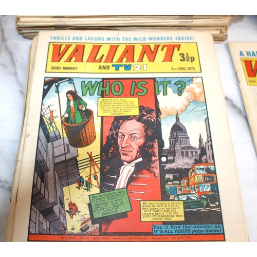 67 - A Large Quantity Of Valiant Comic's From 1966 And Onwards