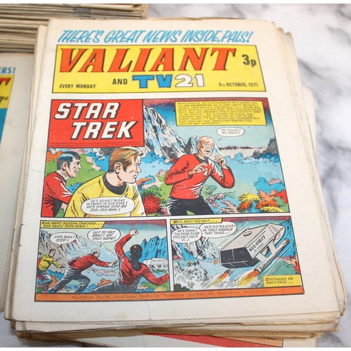 67 - A Large Quantity Of Valiant Comic's From 1966 And Onwards