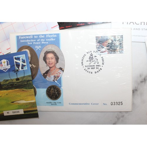 363 - A Collection Of Commemorative Cover/Coin First Day Cover/Stamps/Commemorative Medals Etc