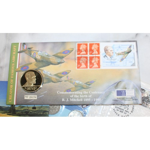 363 - A Collection Of Commemorative Cover/Coin First Day Cover/Stamps/Commemorative Medals Etc