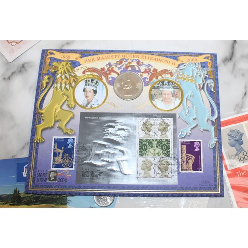 363 - A Collection Of Commemorative Cover/Coin First Day Cover/Stamps/Commemorative Medals Etc