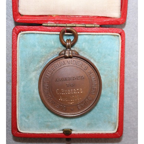 177 - 4 x Boxed Medals Inc-Girls Club 1915/1913 Camera Club/1908 The Royal Life Saving Society/1933 Athlet... 