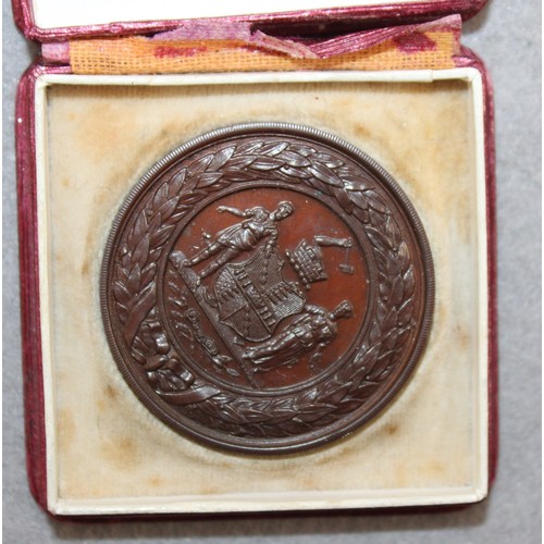 177 - 4 x Boxed Medals Inc-Girls Club 1915/1913 Camera Club/1908 The Royal Life Saving Society/1933 Athlet... 