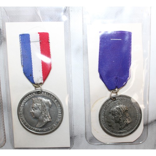 178 - 9 x Medals Inc-1887 Golden Jubilee Medals/1897 Commemorative Medal/1897 Diamond Jubilee Medals