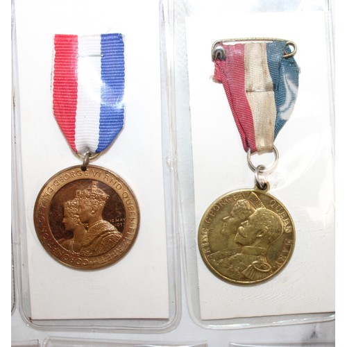 179 - 8 x Medals Inc-1911,1937,1953 Coronation Medals/1936 S.Africa Medal