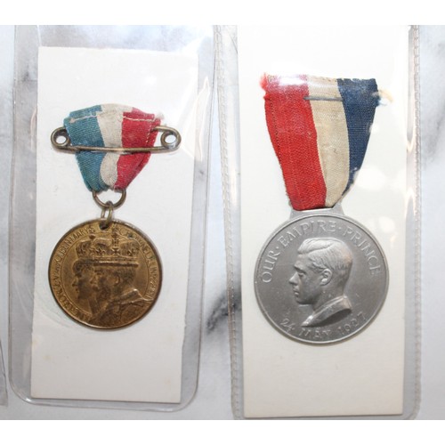 180 - 8 x Medals Inc-1911,1936,1953 Coronation Medals/1927,1928 Commemorative Medals