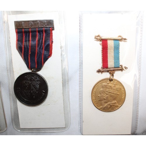 182 - 10 x Medals Inc-Commemorative1897/1914/Coronation 1902/1911/English Victory Celebrations 1914-1919/1... 