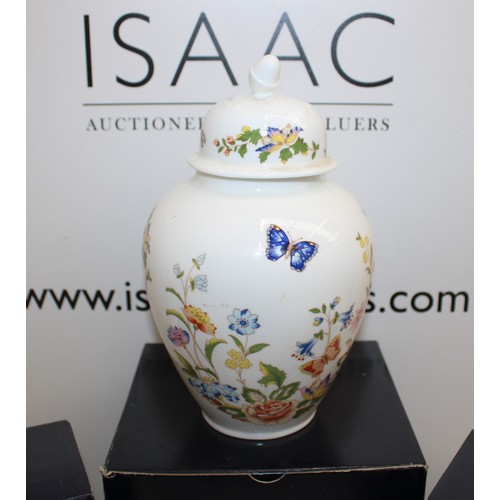 184 - 3 x Boxed Aynsley China Inc- Cottage Garden Essex Vase/Cottage Garden Mayfair Vase/Cottage Garden Gi... 