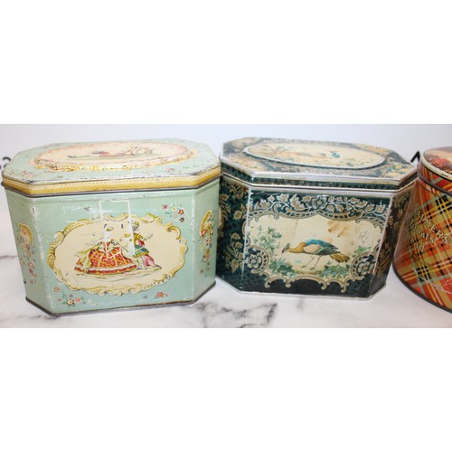 187 - Four HUNTLEY & PALMERS Advertising Biscuit Tins