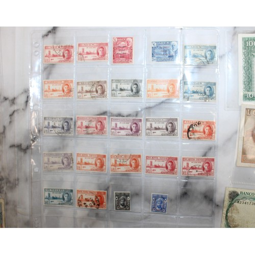 386 - Quantity of Mixed Worldwide Currency Banknotes along with Stamps