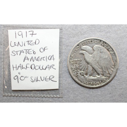 403 - 1917 USA Half Dollar Coin