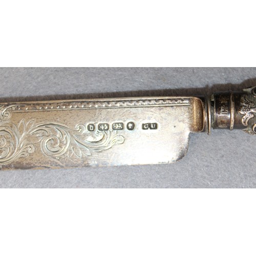 516 - Silver Hallmarked Decorative Knife and Fork