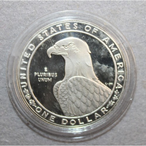 522 - USA 1983 Silver 1oz Commemorative One Dollar Coin In A Box