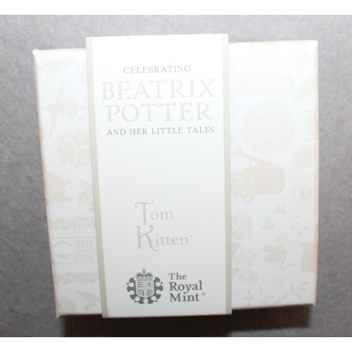 393 - Boxed Royal Mail Beatrix Potter Tom Kitten 2017 UK 50p Silver Proof Coin