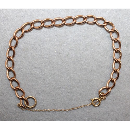 563 - Stamped 375 Gold Bracelet Total Weight 12.85g