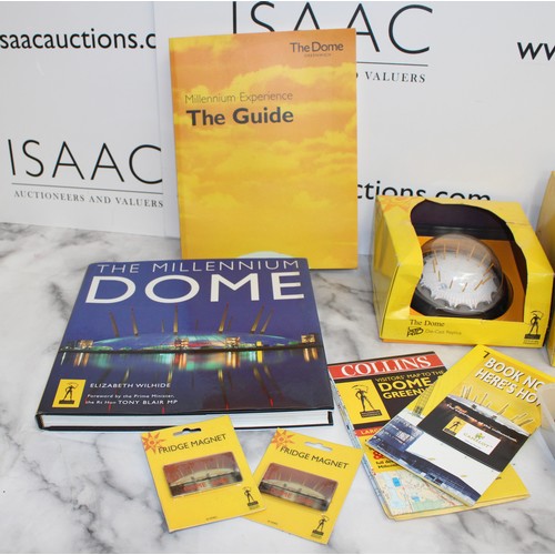 41 - A Quantity Of Collectable Millennium Dome Memorabilia And And A Royal Worcester Dish To Celebrate Th... 