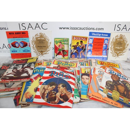 643 - Collection Of Boxing Programmes Dated 1975/1979/1981/1977 Boxing Annuals Dated 1953/1958 And A Large... 