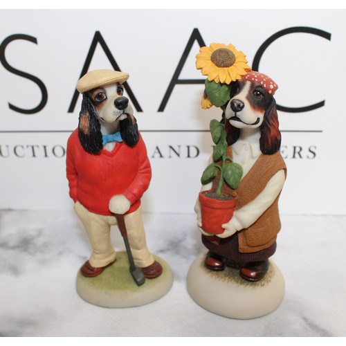 43 - A Selection Of Collectable Country Companions Model Dogs 12.5cm Tallest