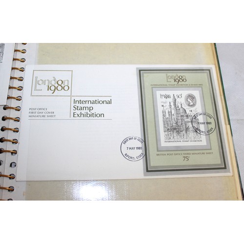 653 - 2 x Albums Containing A selection Of Stamps Some First Day Covers One With Coin And One Unfranked  P... 