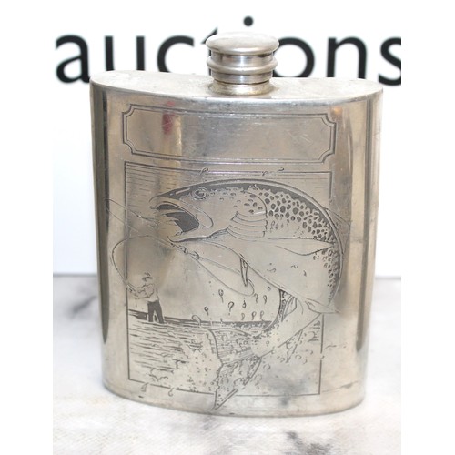 54 - 4 x Hip Flasks And 2 x Small Brandy Jugs(6cm)