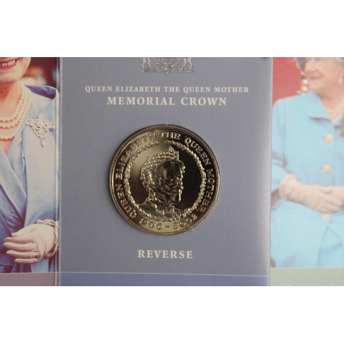 287 - Two Collectable Royal Mint Coin Packs Inc-Memorial Crown 1900-2002 & The Queen Mother Centenary Crow... 