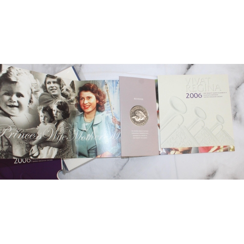 291 - Two Collectable Royal Mint Coin Packs Inc-Fiftieth Birthday Commemorative Crown & 2006 Queen Elizabe... 