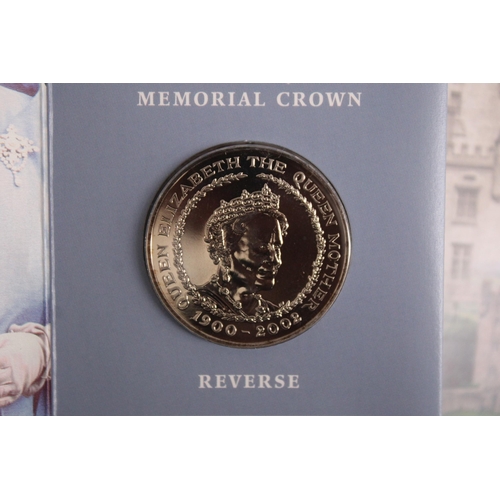 293 - Two Collectable Royal Mint Coin Packs Inc- Golden Jubilee UK Crown & Queen Mother Memorial Crown