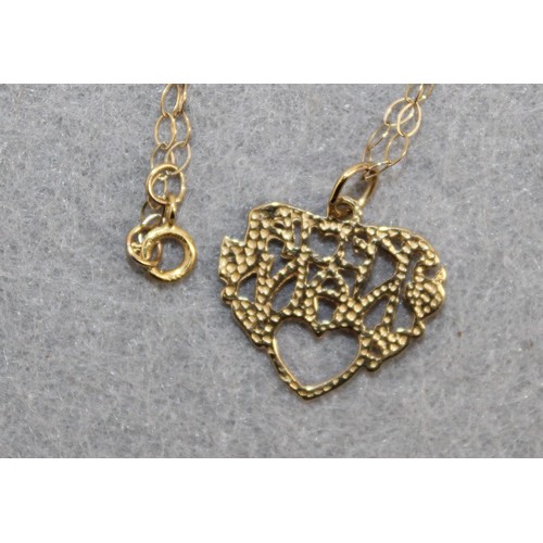 599 - Stamped 375 Gold Necklace & 