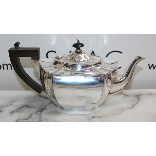 510 - Silver Plated Tea Pot, Sugar Bowl, Milk Jug