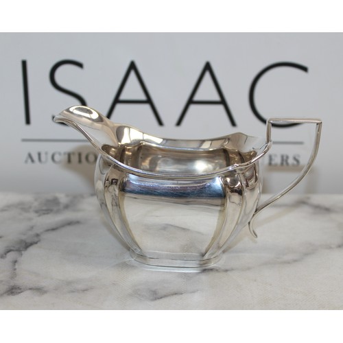 510 - Silver Plated Tea Pot, Sugar Bowl, Milk Jug