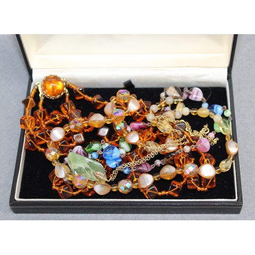 466 - Four Vintage Necklaces in Box