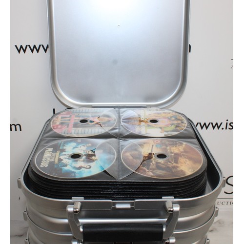 62 - 6 x CD Carry Cases Containing DVD's Unchecked