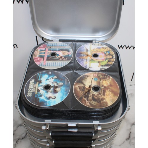 62 - 6 x CD Carry Cases Containing DVD's Unchecked