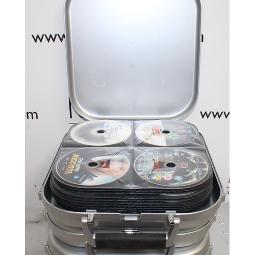 62 - 6 x CD Carry Cases Containing DVD's Unchecked