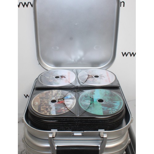 62 - 6 x CD Carry Cases Containing DVD's Unchecked