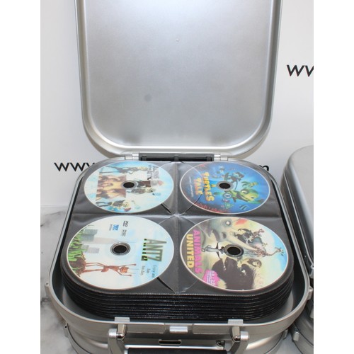 62 - 6 x CD Carry Cases Containing DVD's Unchecked