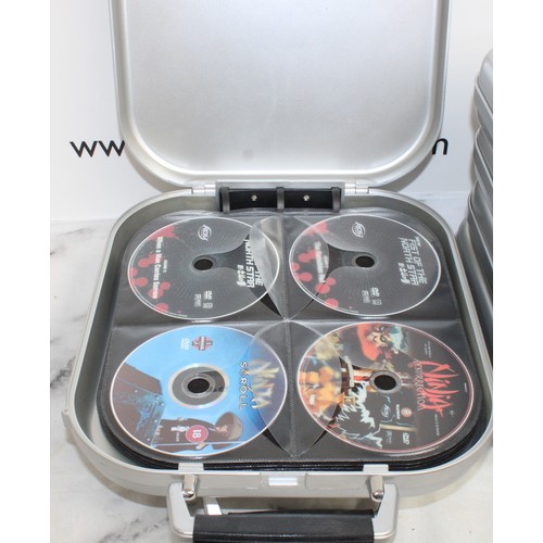 62 - 6 x CD Carry Cases Containing DVD's Unchecked