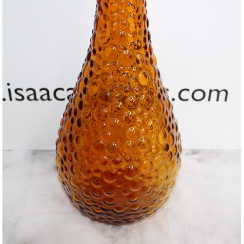 179 - Vintage Empoli Bubble Amber Glass Bottle Height-38.5cm
COLLECTION ONLY