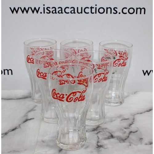 181 - Six Vintage Coca-Cola Glasses