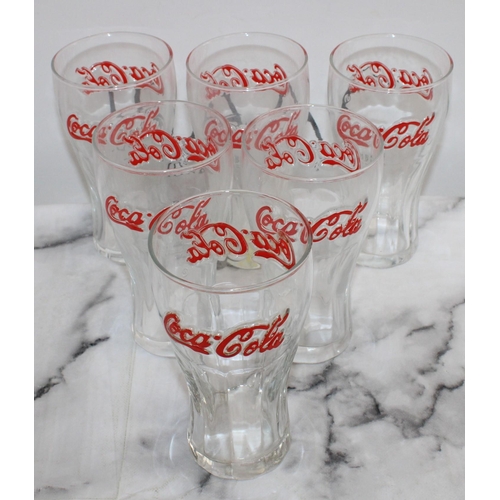 181 - Six Vintage Coca-Cola Glasses