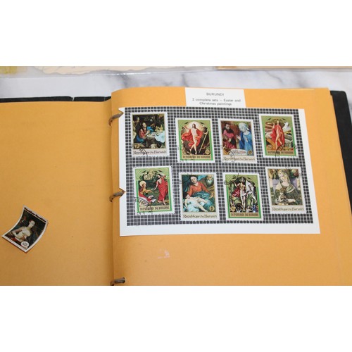 659 - Folder Containing Mixed Collectable Worldwide Stamps Franked & Unfranked