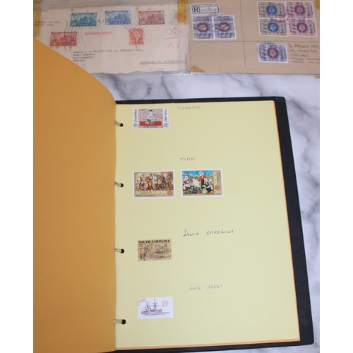 659 - Folder Containing Mixed Collectable Worldwide Stamps Franked & Unfranked