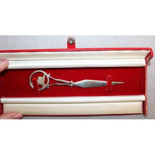 515 - Boxed Stamped 925 Silver SAN LUIS Letter Opener