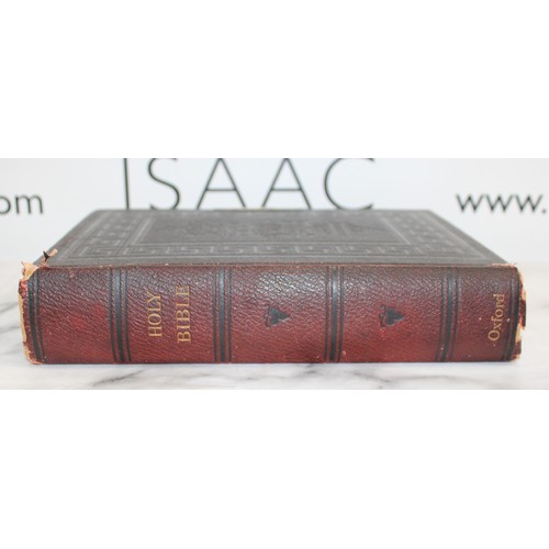 14 - The Holy Bible Illustrated With Gilt Edged Pages With Inscription Dated 1903