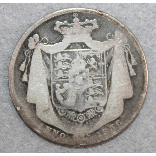 314 - 1836 Silver Half Crown Coin