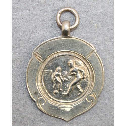 526 - Silver Hallmarked Football Fob