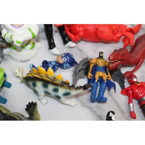 707 - A Quantity Of Collectable Toy Figures Including PJ masks, Batman, Toy Story And Others